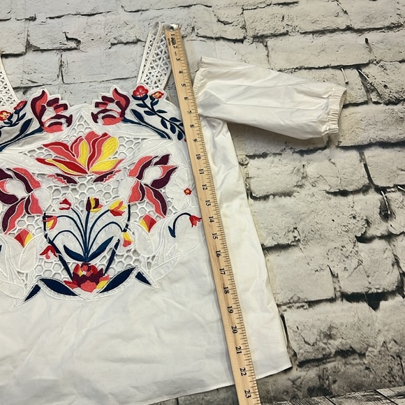 Tanya Taylor Marja Top Blouse Shirt Size 4 - Picture 3 of 12